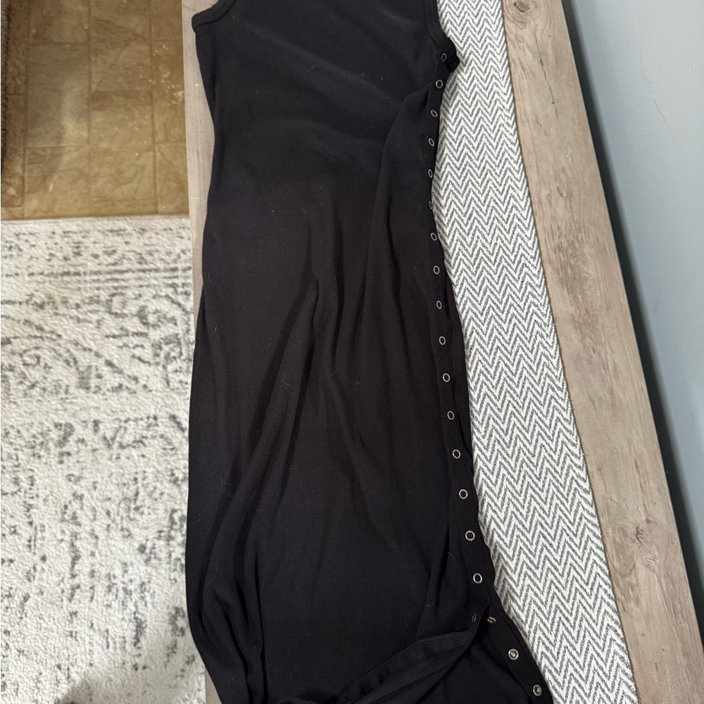 Sundry Black Midi Dress - Picture 2 of 7